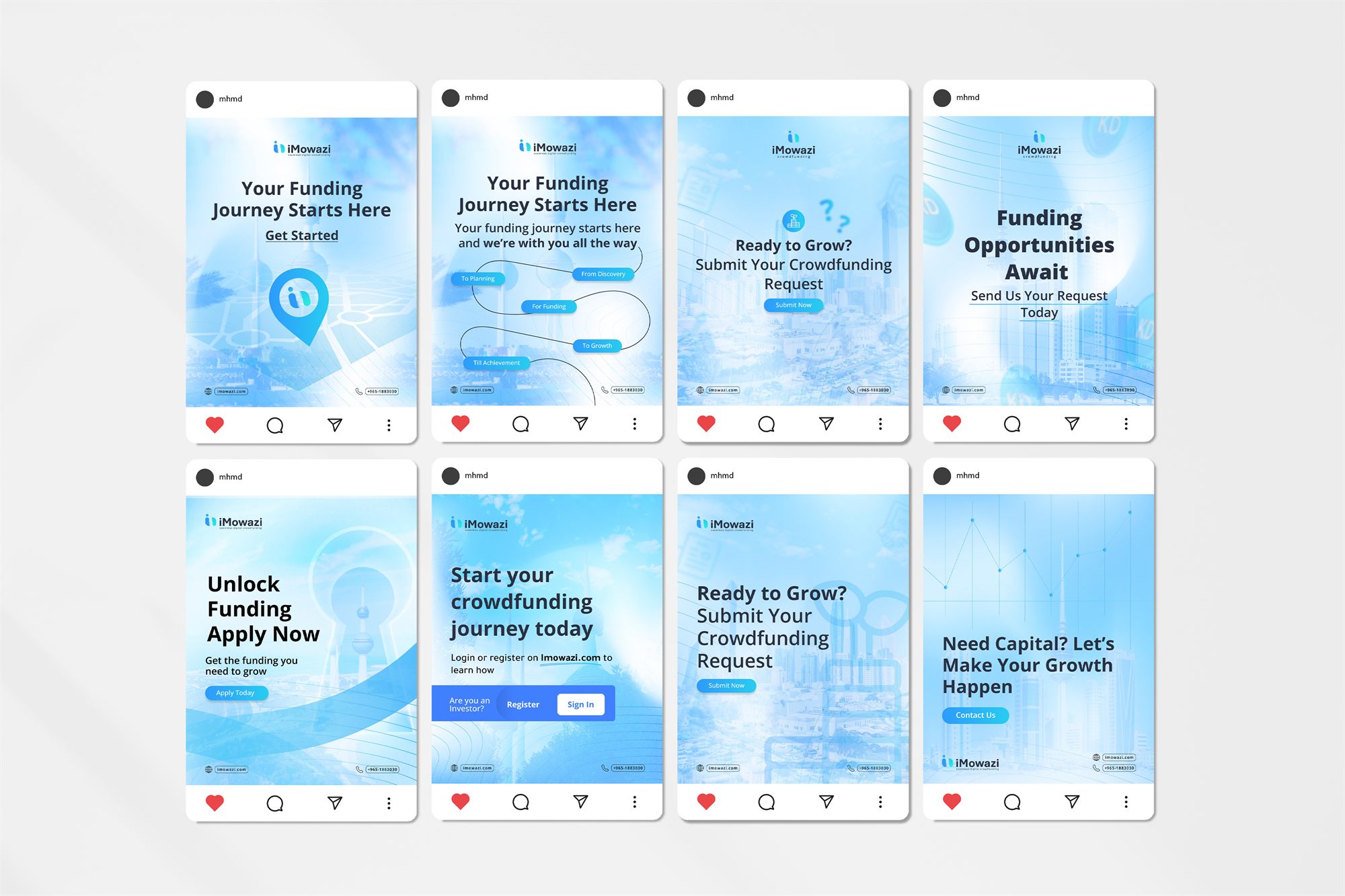 iMowazi crowdfunding campaign posts