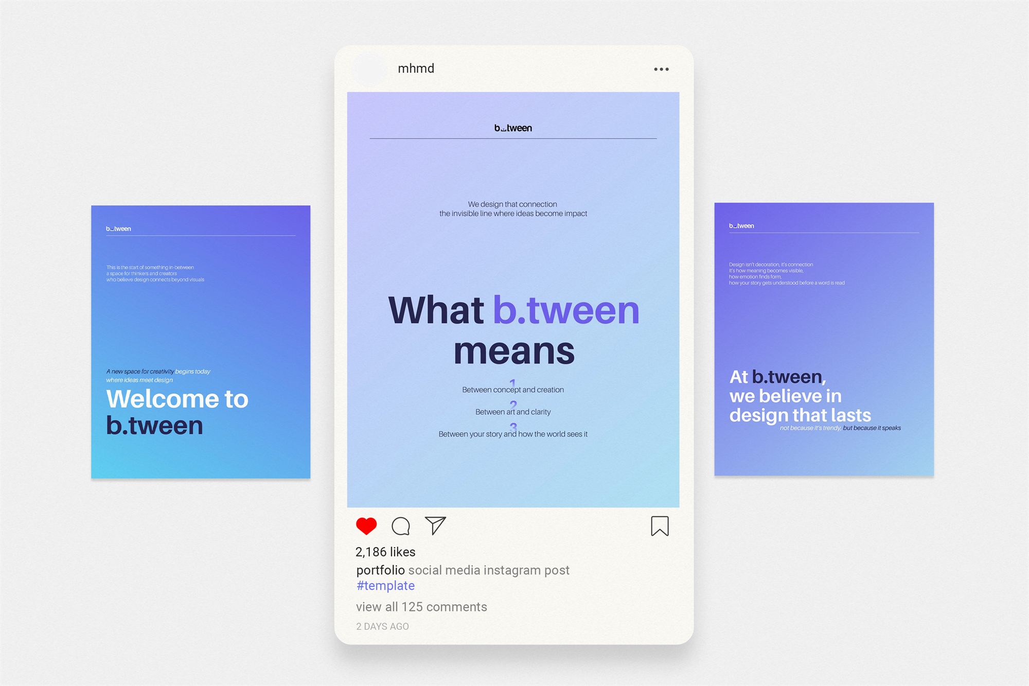 b.tween social media identity and launch posts